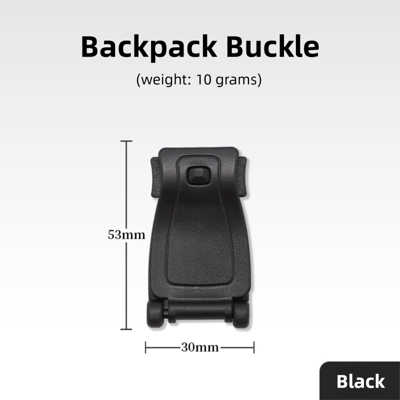 10 Pack Black MOLLE Clip Tactical Strap-Management Tool - Ultralight Portable Backpack Buckle for Tactical Outdoor Gear Attachment