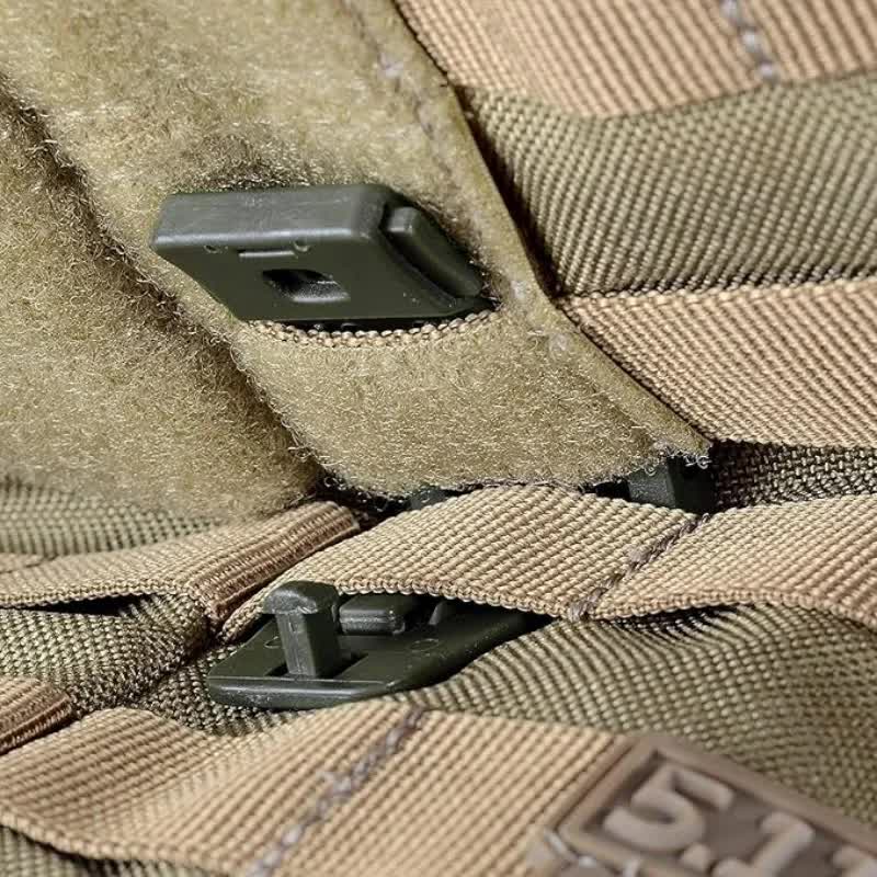 10 Pack Black MOLLE Clip Tactical Strap-Management Tool - Ultralight Portable Backpack Buckle for Tactical Outdoor Gear Attachment