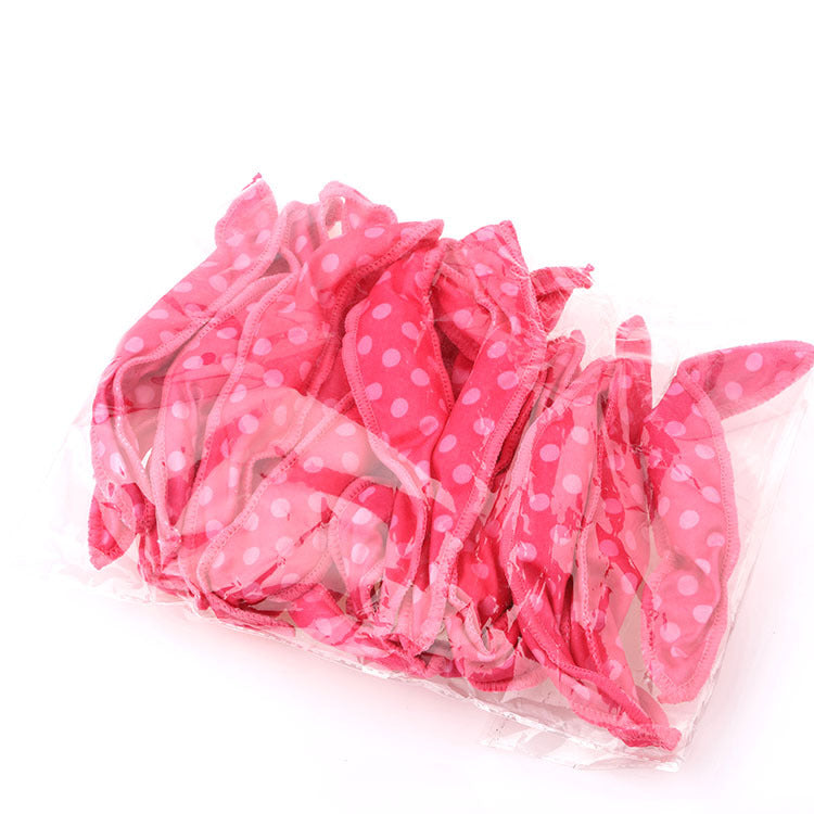 20-Pack Blue Polka Dot Bow Sponge Hair Rollers Set - Soft Sleep Pillow Lazy No-Heat Curler for Heatless Loose Curls Hair Style