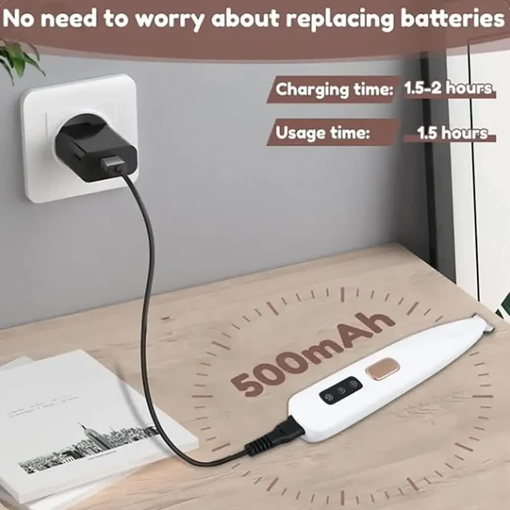 F5 Portable Pet Hair Detailed Trimmer(2 * 140mm Blades) - Cat & Dog Waterproof Grooming Clipper with LED Light & Display, Low-Noise Ceramic Blade