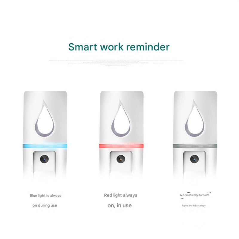 Pink Portable Nano Facial Mister - 20mL USB Rechargeable Hydrating Sprayer for Face & Skin