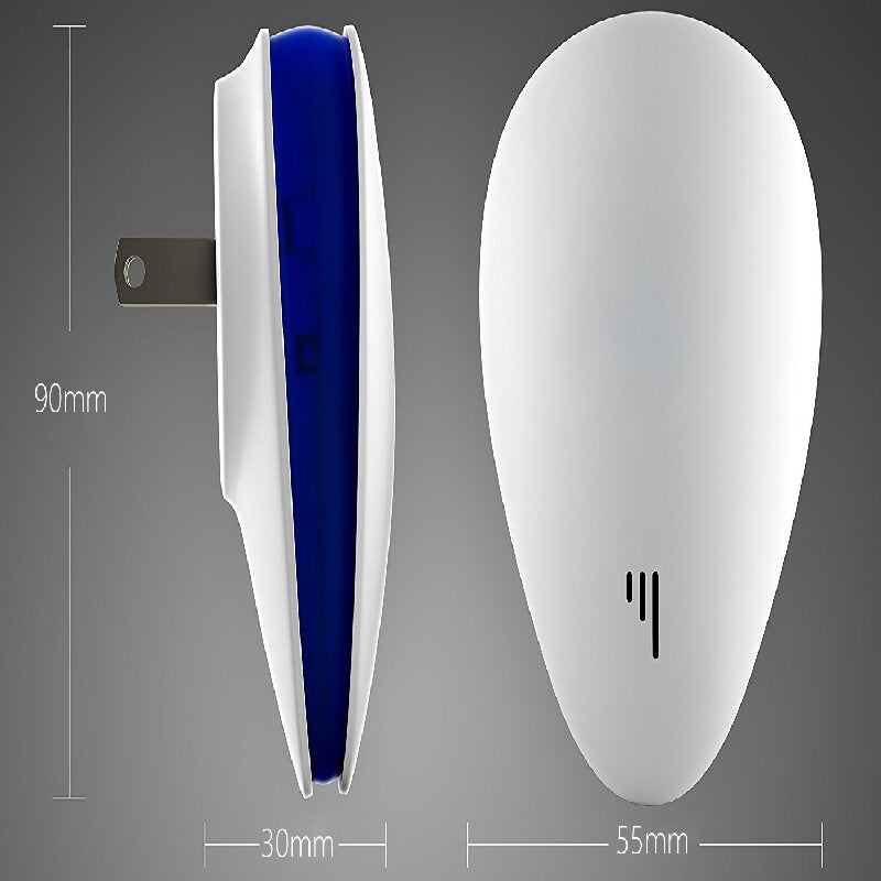 2-PCS White Ultrasonic Pest Repeller - Smart Frequency Electronic Device for Mosquitoes, Rodents & Insects