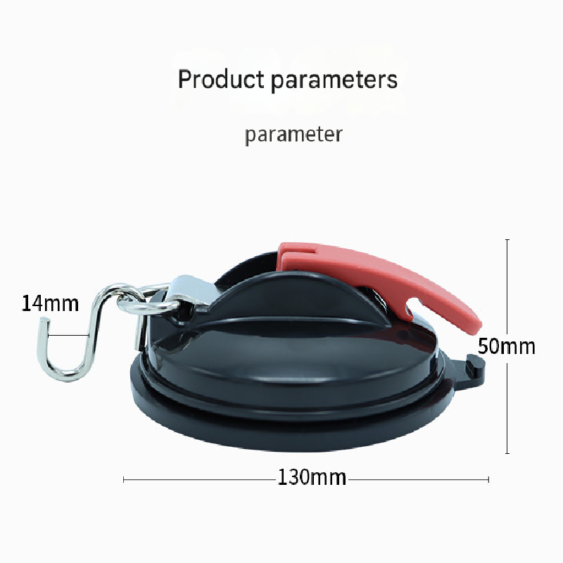 4 Pack Sky blue plate + red buckle Heavy Duty Suction Cup Anchors with S-Hooks for Car Side Awnings and Camping Tarps Multifunctional Tie Down Points for Outdoor Road Trips 10kg Capacity