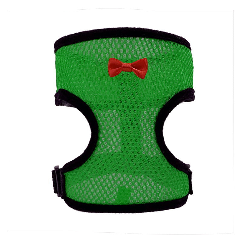 2-Pcs Green Adjustable Pet Harness with Leash – Breathable Mesh Design for Small Dogs, Cats, Chickens, Ducks & More | Anti-Escape, 360° Support, Lightweight & Comfortable in Australia(Size:M)