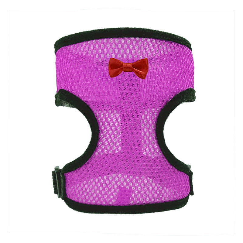 2-Pcs Pink Adjustable Pet Harness with Leash – Breathable Mesh Design for Small Dogs, Cats, Chickens, Ducks & More | Anti-Escape, 360° Support, Lightweight & Comfortable in Australia(Size:M)