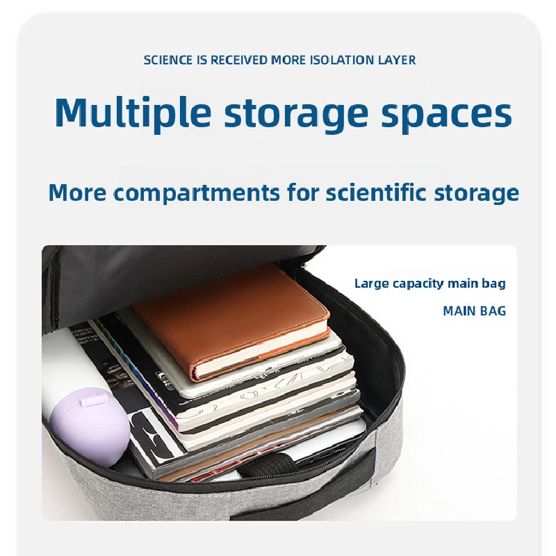 Black 3 Piece Mens Backpack Set with Sling Bag and Pouch USB Charging Port Large Capacity Laptop Daypack Water Resistant Business Travel School Bag