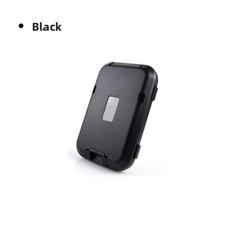 Black RFID Blocking Aluminium Card Holder Wallet Waterproof Hard Shell Case with Cash Strap for Men Travel and Daily Use