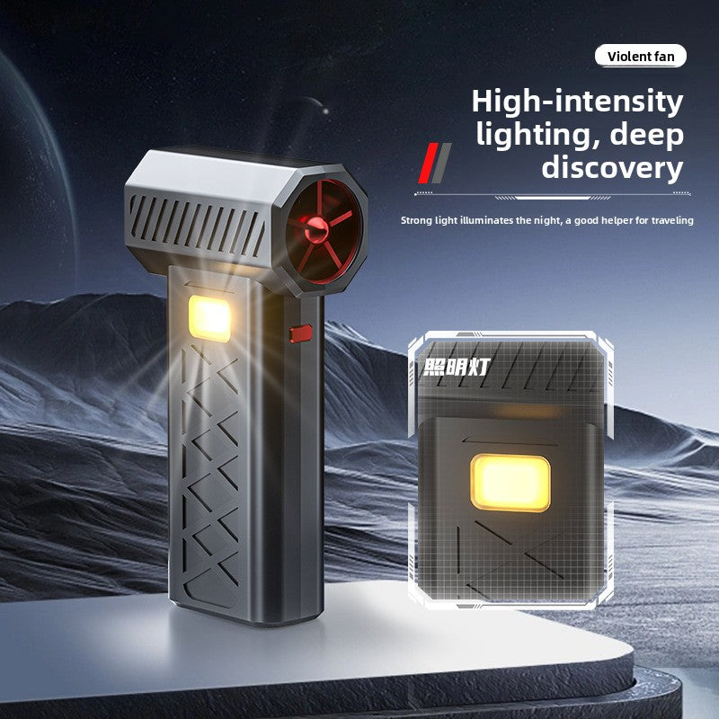 Black High Power Portable Jet Fan Air Blower 130000 RPM Electric Duster for Snow Removal Car Drying Camping and Outdoor Cleaning