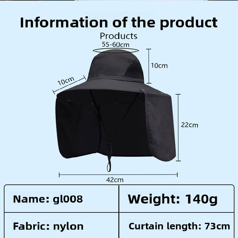 Pink UPF 50+ Sun Protection Fishing Hat Wide Brim Neck Flap Quick Dry Bucket Hat for Outdoor Hiking and Gardening