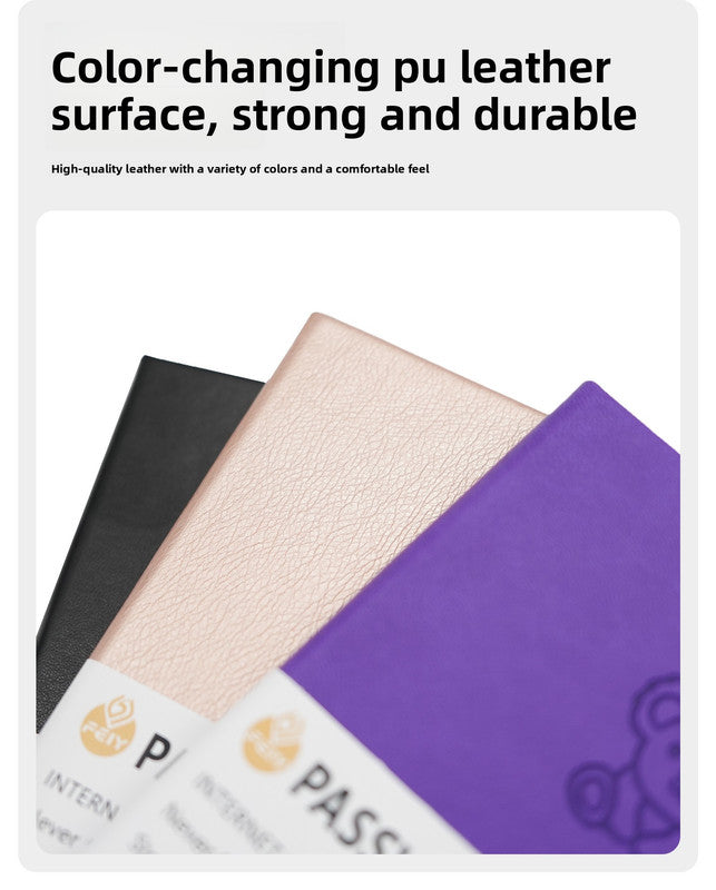 Rose Gold Password Log Book with Alphabetical Tabs Internet Address Organizer Small PU Leather Notebook with Owl Design Pen Holder and Inner Pocket Ideal for Home and Office