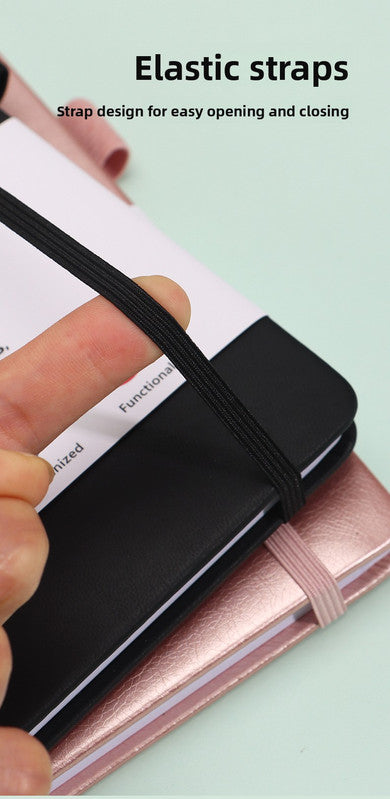 Rose Gold Password Book with Alphabetical Tabs B6 Hardcover Internet Address Logbook & Password Organizer with Pen Loop Elastic Band and Inner Pocket