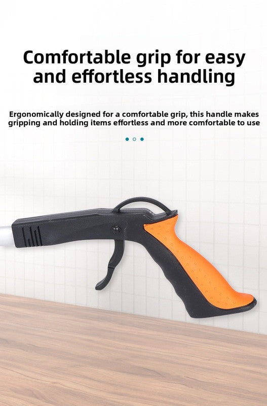 Purple and Black Handle Foldable Grabber Reacher Tool - 83cm Aluminium Litter Picker with Magnetic Tip - Lightweight Mobility Aid for Garden & Home Rubbish Cleanup