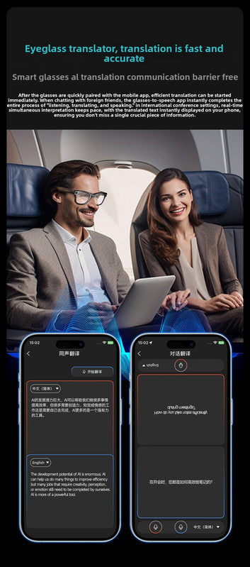 Smart AI Camera Glasses White Frame with Red Mirror Lenses - 8MP HD Video Recording with EIS Stabilization - Bluetooth Audio, WiFi Transfer & AI Voice Control - Stylish Eyewear for Sports & Travel