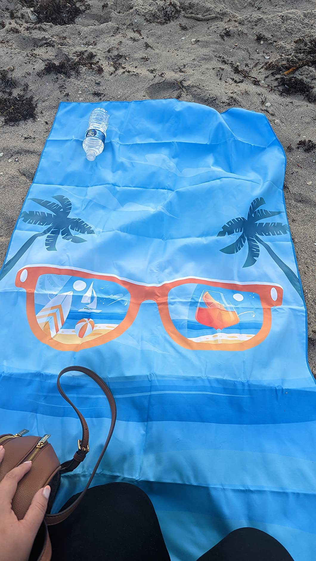 Sand Free Microfibre Beach Towel - Pink Flamingo "Summer" Print Quick Dry Travel Towel 70x150cm(200GSM) - Lightweight Absorbent Bath Sheet for Pool & Holiday