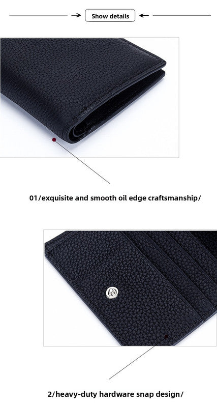 Women's Genuine Leather Bi-fold Wallet - Slim Short Purse with Coin Pocket & RFID Blocking - Soft Cowhide Minimalist Card Holder - Yellow