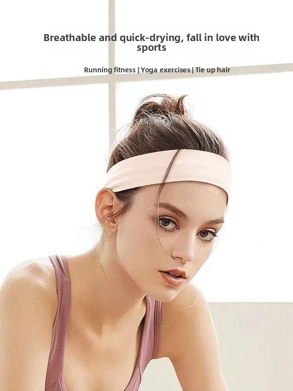 2 Pack Sports Headband with Silicone Sweat Guide Non-Slip Moisture Wicking Hair Band for Running Yoga Gym Fitness Quick Dry Breathable (Black & Purple)