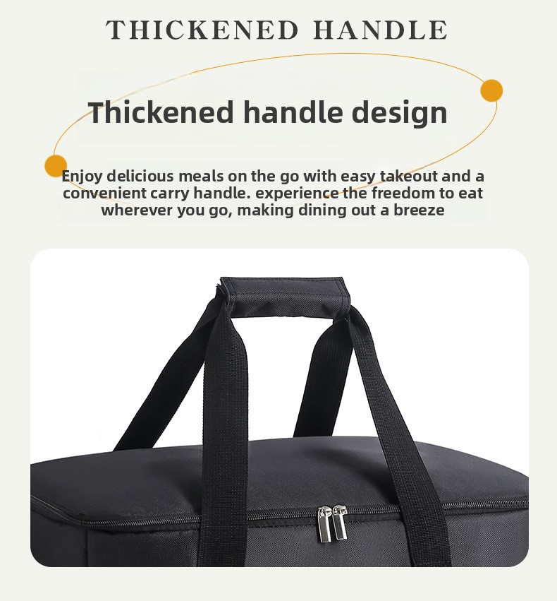 Small Insulated Lunch Bag 10L Cooler Tote Box with Shoulder Strap Leakproof Thermal Meal Prep Carrier for Work School Picnic Black