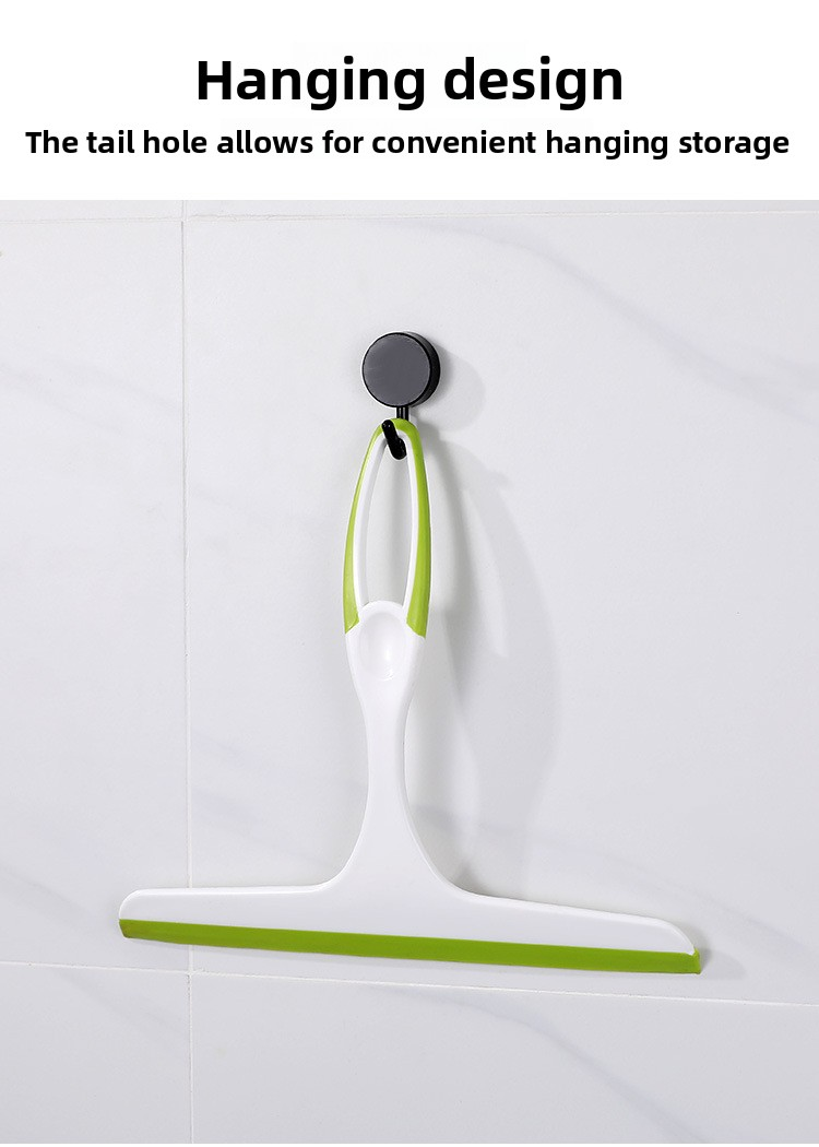 2 PCS Window Squeegee Glass Wiper Shower Screen Cleaner Tool with TPR Blade Non Slip Handle for Bathroom Mirror and Car Windscreen Red and Green