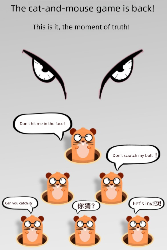 Interactive Wooden Cat Toy Whack-A-Mole Box - Solid Pine Cloud Puzzle with Pop-Up Cartoon Figures - Mental Enrichment & Bonding Game for Indoor Cats