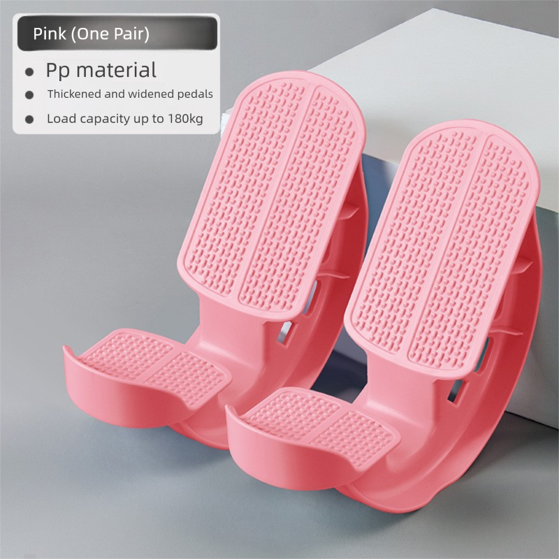 2 PCS Foot Rocker Calf Stretcher - Ankle & Lower Leg Stretching Board for Plantar Fasciitis & Achilles Relief - Anti-Slip Balance Wedge for Home & Office - Heavy Duty Pink