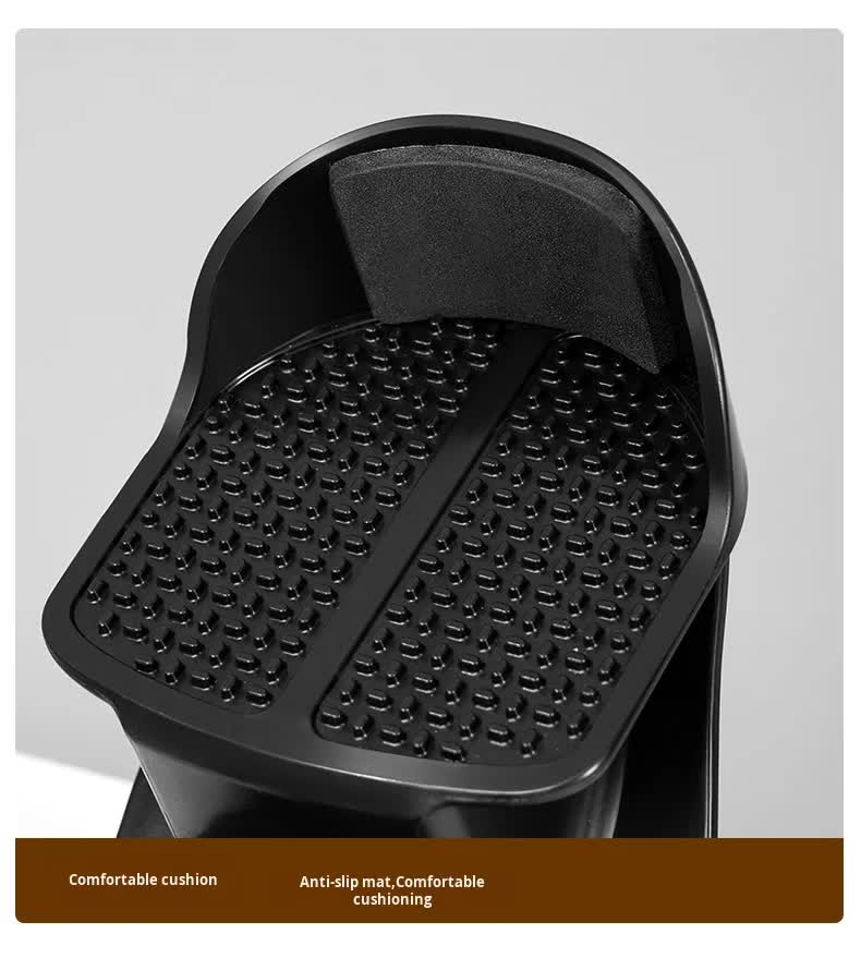 2 PCS Dual Foot Rocker with Connecting Bar - Calf & Ankle Stretcher System for Plantar Fasciitis Relief - Linked Incline Board with Stabiliser Axis - Heavy Duty Black