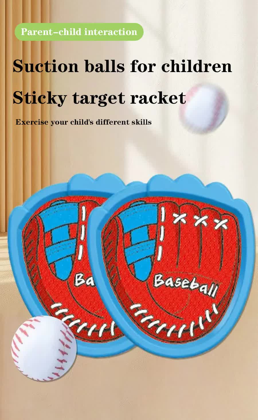 LED Light Up Toss and Catch Game Set - 2 Glowing Pink Paddles & 3 Sticky Basketball - Fun Outdoor Beach & Camping Toy for Kids & Adults - Includes Mesh Storage Bag