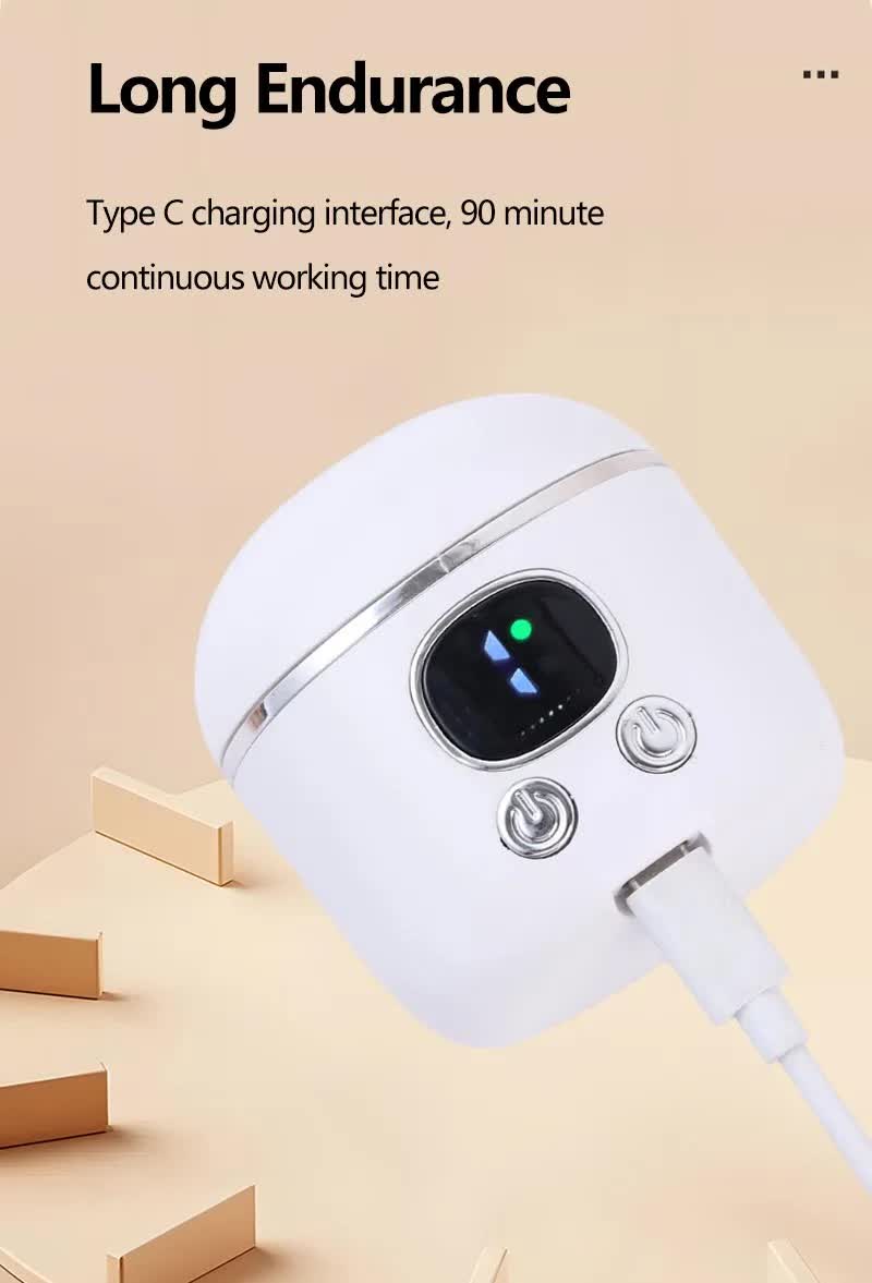 2-in-1 Electric Nail Clipper with Magnifying Glass & LED Light - Automatic Nail Trimmer & Polisher for Babies, Seniors & Adults - Safe USB Rechargeable Manicure Tool with Debris Storage - Grey