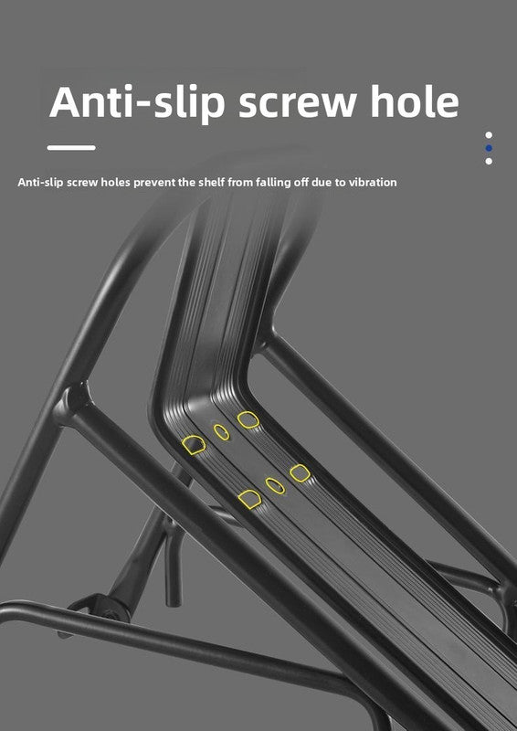 Universal Aluminium Bicycle Front Rack Carrier with Mounting Hose Clamps for MTB Fork Cargo Shelf Black