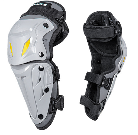 SULAITE Motorcycle Elbow Guards Long Forearm Protectors Grey Hard Shell Armour Quick Release Adjustable for Motocross Dirt Bike