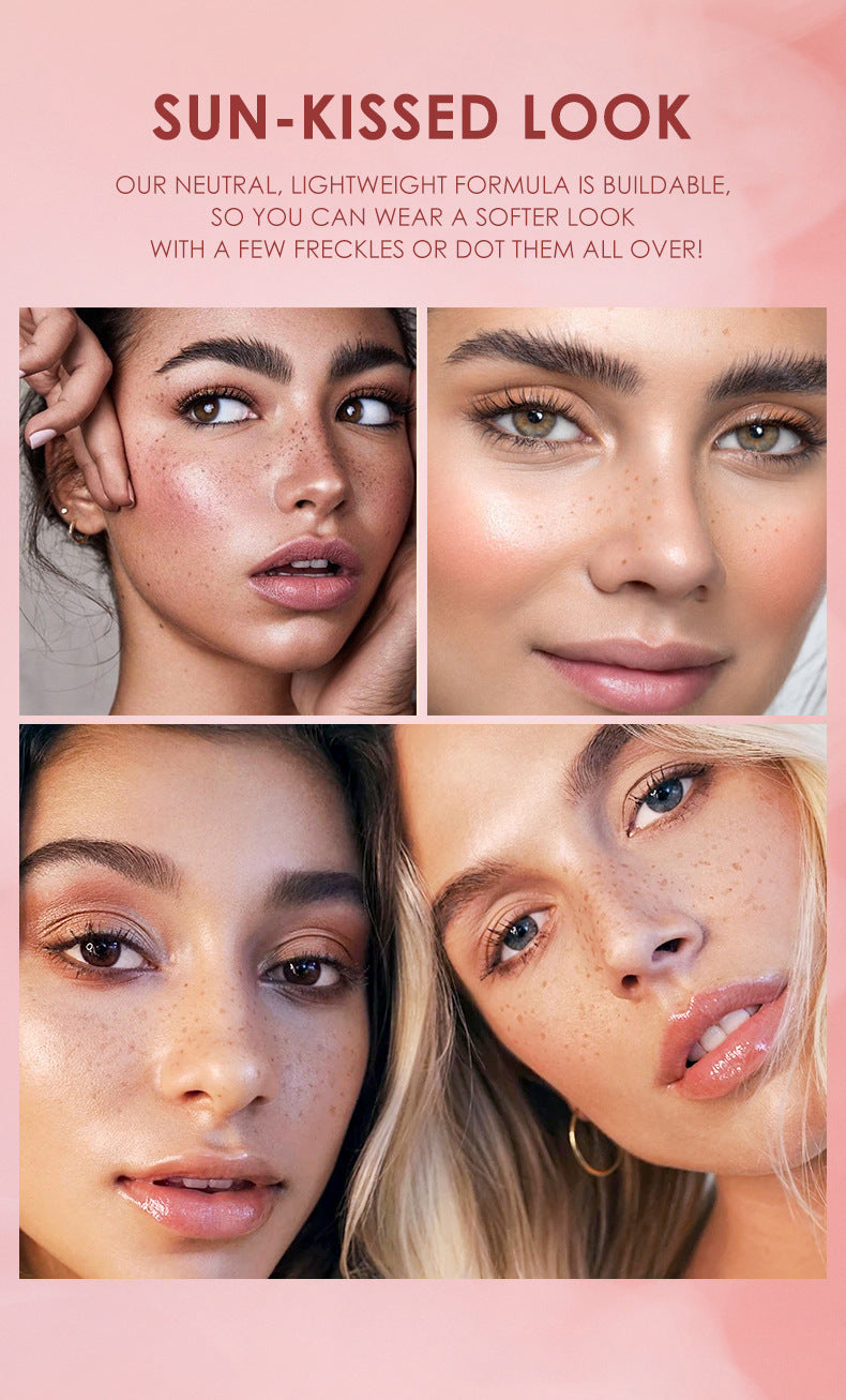 2-Pack #01 Light 2-in-1 Double-Headed Freckle Pen & Eyeliner - Natural & Long-Lasting, Easy Coloring for Sun-Kissed Look