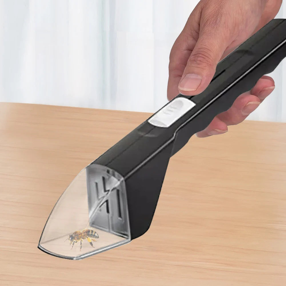 Black Handheld Insect Catcher and Bug Grabber Tool - Quick and Clean Removal of Spiders, Roaches, Bees & Flying Insects