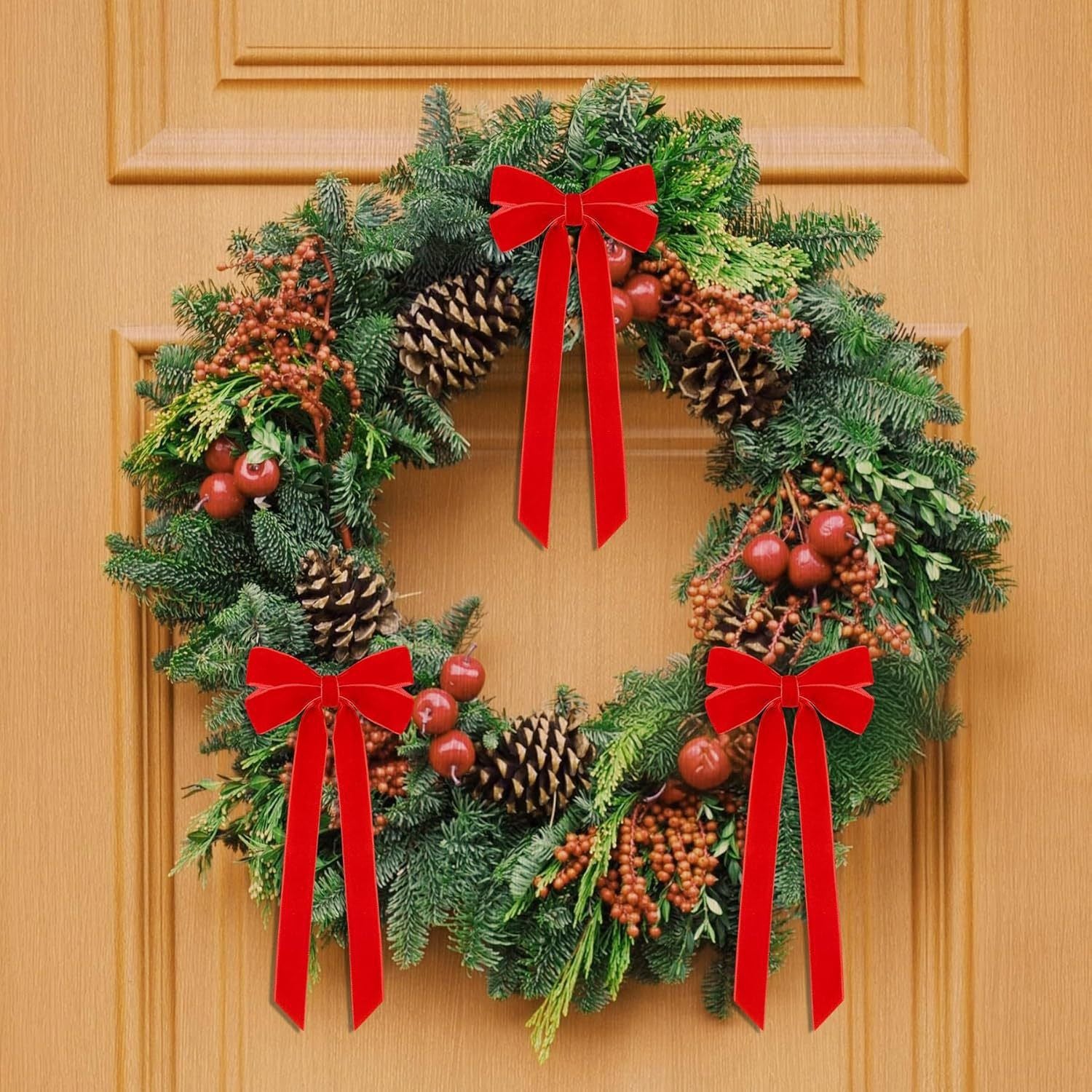 Luxury Velvet Bow Hair Clip Set (10 Pcs) - Simple Fashion Accessory for Princess Outfits and Party Decoration