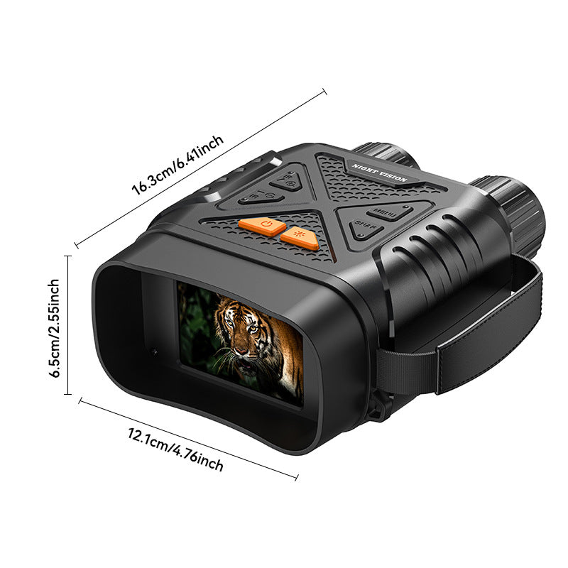 High-Definition Digital Infrared Night Vision Binoculars - 1080P Photo/Video Capture, 10X Digital Zoom for Outdoor Wildlife Observation & Security