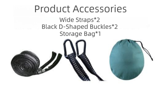 290 x 140CM Professional Nylon Hammock with Integrated Mosquito Net & Sunshade - 2-Person Anti-Rollover Camping Swing with Heavy-Duty Installation Kit (Blue)