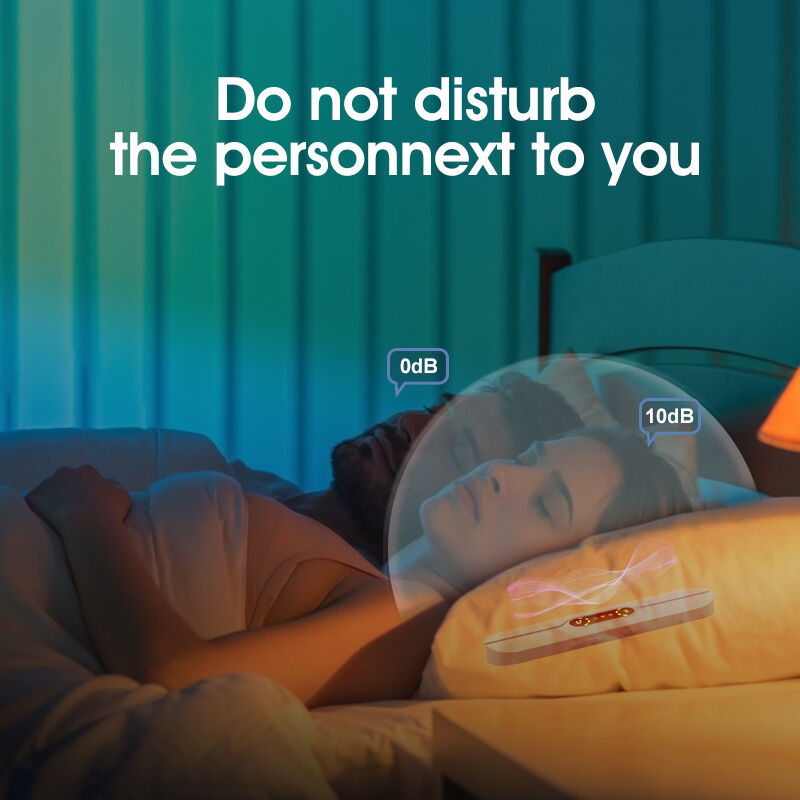 Blue SMB-07 Bone Conduction Under-Pillow Speaker - Bluetooth 5.4 Ultra-Thin Sleep Aid Sound Bar with Dual Speaker Resonance & 36 Built-in White Noise Tracks