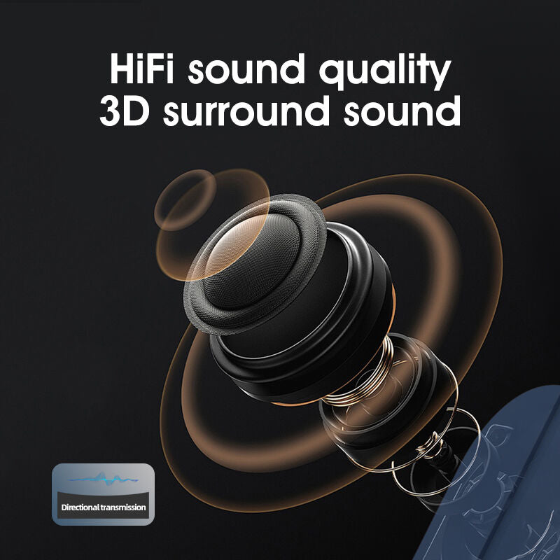 Black SMB-07 Bone Conduction Under-Pillow Speaker - Bluetooth 5.4 Ultra-Thin Sleep Aid Sound Bar with Dual Speaker Resonance & 36 Built-in White Noise Tracks