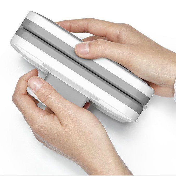 One Pair Magnetic Double-Sided Window Cleaner for 3-10mm Glass - Professional Glass Scrubber with 8X Strong Suction Power & Safety Rope