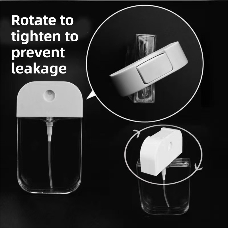 3-Pack Ultra-Slim 50ml Card-Style Travel Spray Bottle with Blue Silicone Sleeve - Portable ABS/PETG Refillable Hydration Sprayer