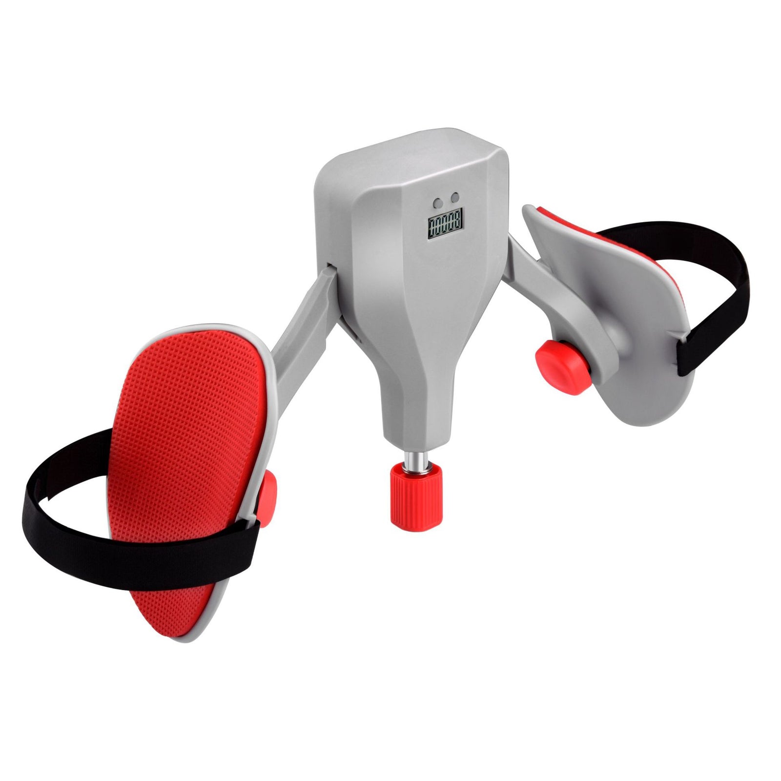 Grey 35KG High-Resistance Kegel Trainer With Smart Counter & Leg Straps - Muscle & Thigh Slimming Equipment with Jump Rope & 2 Handles Attachment