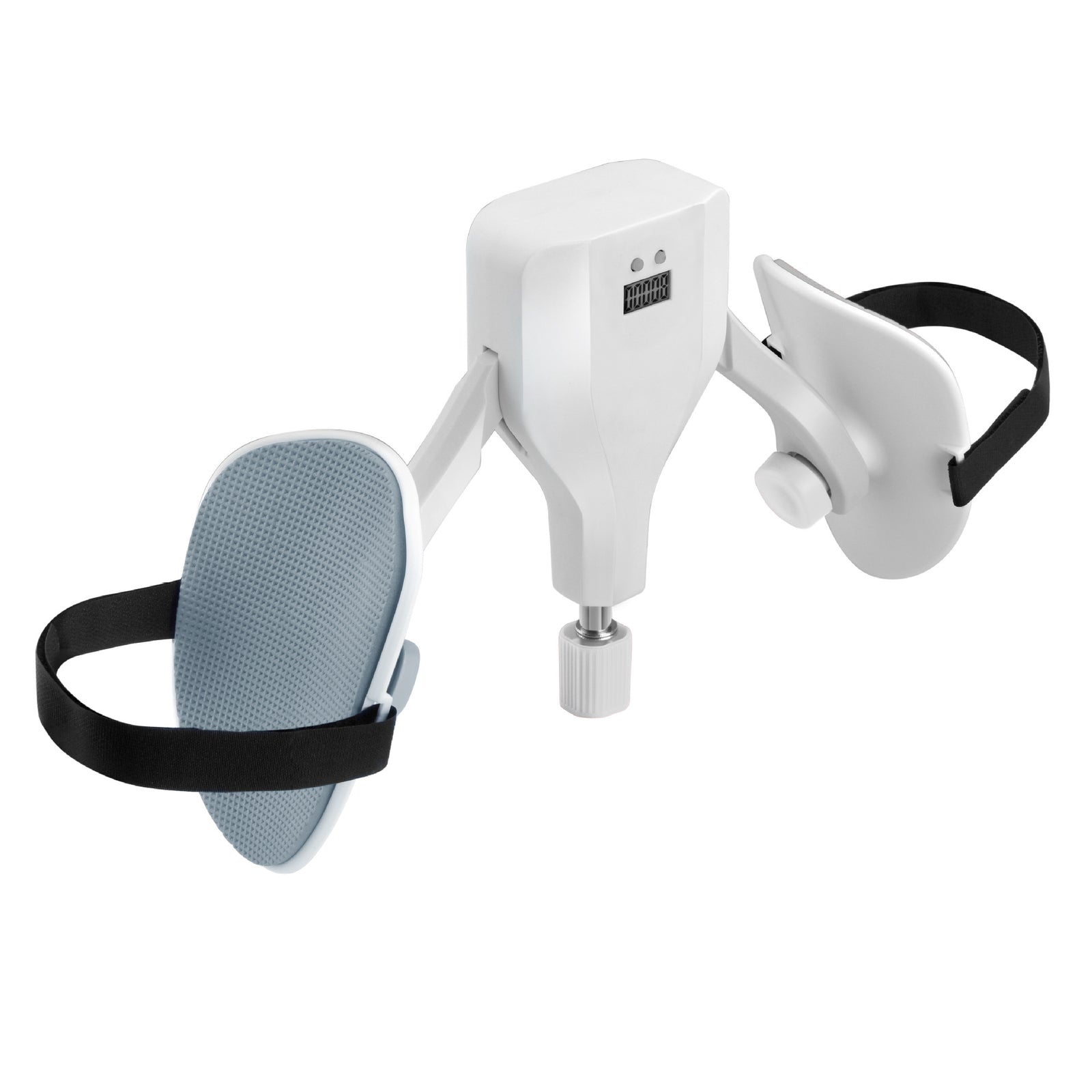 White 35KG High-Resistance Kegel Trainer With Smart Counter & Leg Straps - Muscle & Thigh Slimming Equipment with Jump Rope & 2 Handles Attachment