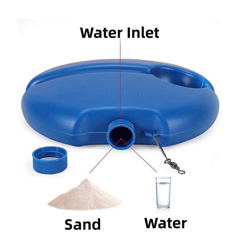 Portable Self-Study Tennis Training Set - Tennis Rebounder with High-Elasticity String, Baseboard & Durable Training Ball