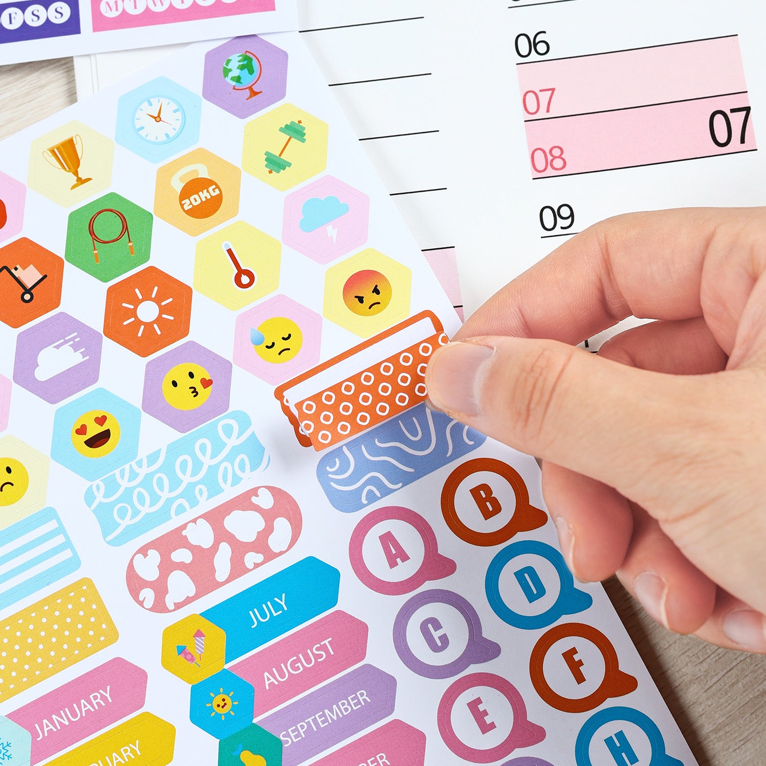 2026 Wall Planner Calendar with Stickers and Double-Sided Tape – 742 x 525 mm for Home, Office or Study in Australia