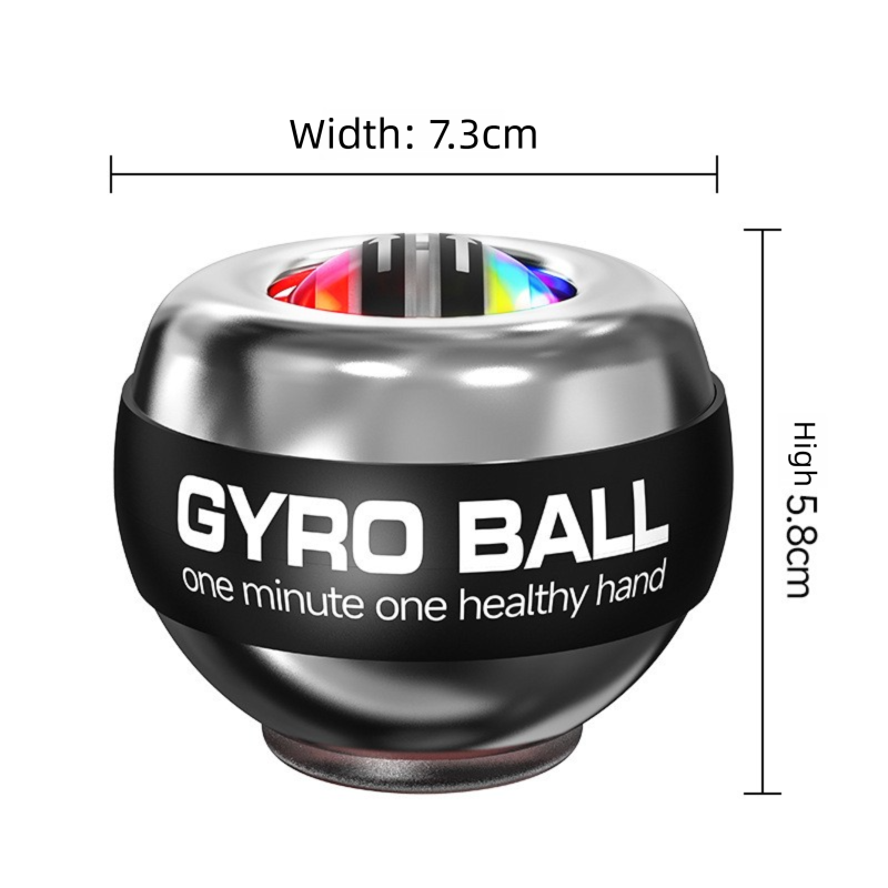 Blue LED Gyro Ball Wrist Power Trainer with Digital Counter and Auto-Start Zinc Alloy Core for Grip Strength and Stress Relief in Australian Homes