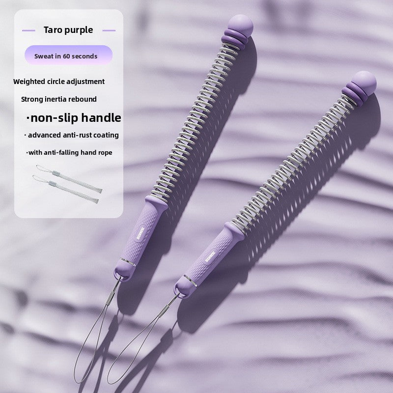 Purple Multifunctional Cordless Battle Rope with Adjustable Weight Rings for Home Gym Professional Strength Training Tool for Local Professionals Standard Fit