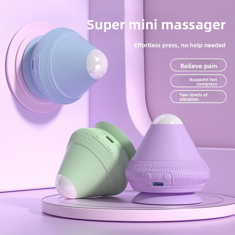 Purple Electric Suction Fascia Massage Ball with Heated Vibration Type-C Rechargeable Deep Muscle Relaxation Tool for Local Professionals and Modern Lifestyles