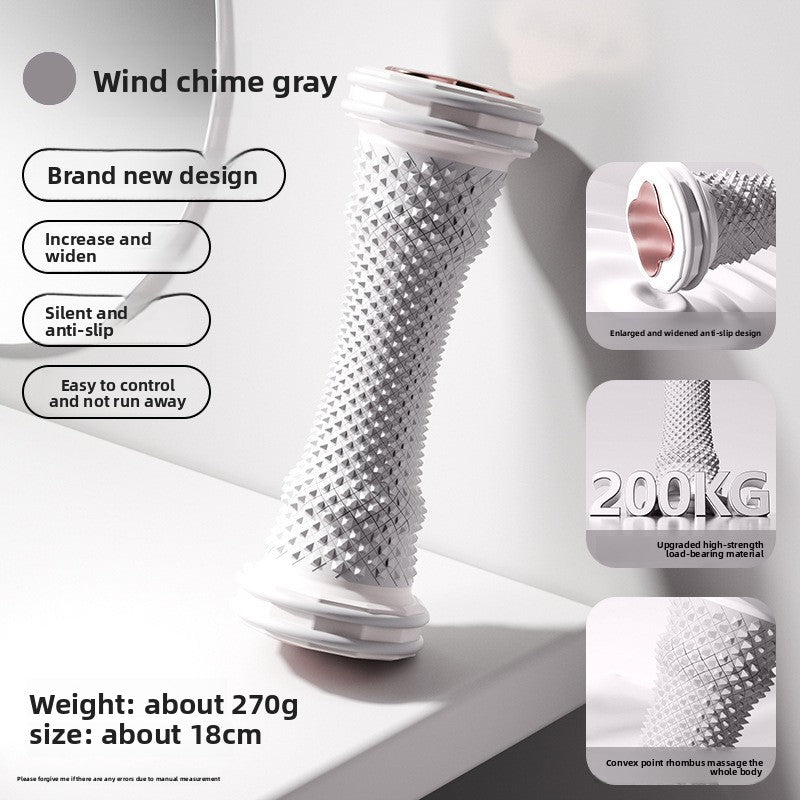 Grey Foot Massage Roller for Arch Support and Plantar Fasciitis Relief Durable Fascia Massage Tool with 500 Pressure Points for Local Home Office Wellness