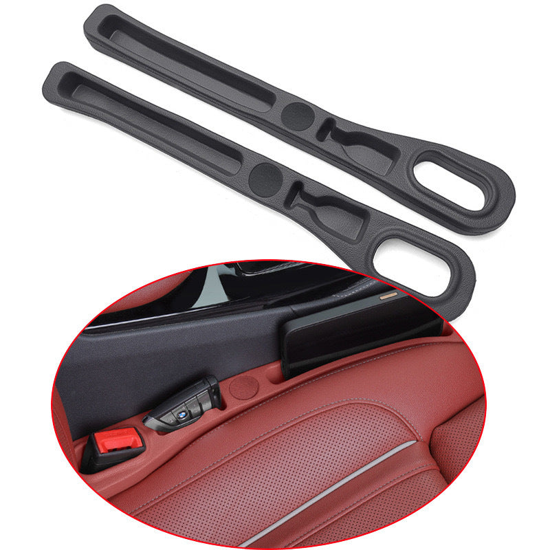 Red Car Seat Gap Filler Strip with Integrated Storage Slot Universal Interior Organizer for Mobile Phones and Keys Safety Solution for Local Drivers