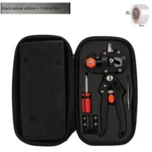 Black Handheld Grafting Shear with Replaceable Blades and Pruning Function for Tree Grafting and Branch Trimming Professional Garden Tool Local Standard Fit