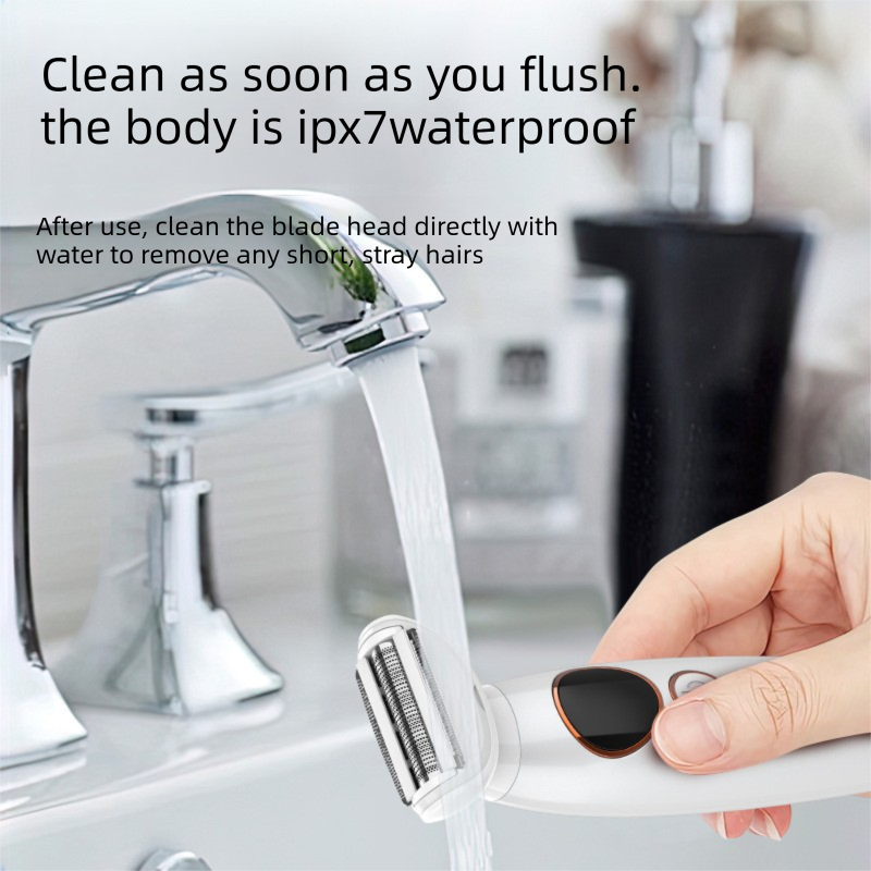 Purple 5-in-1 Women's Hair Removal Epilator – Multi-Function Body Grooming Kit with Waterproof Design, LED Display & USB Charging