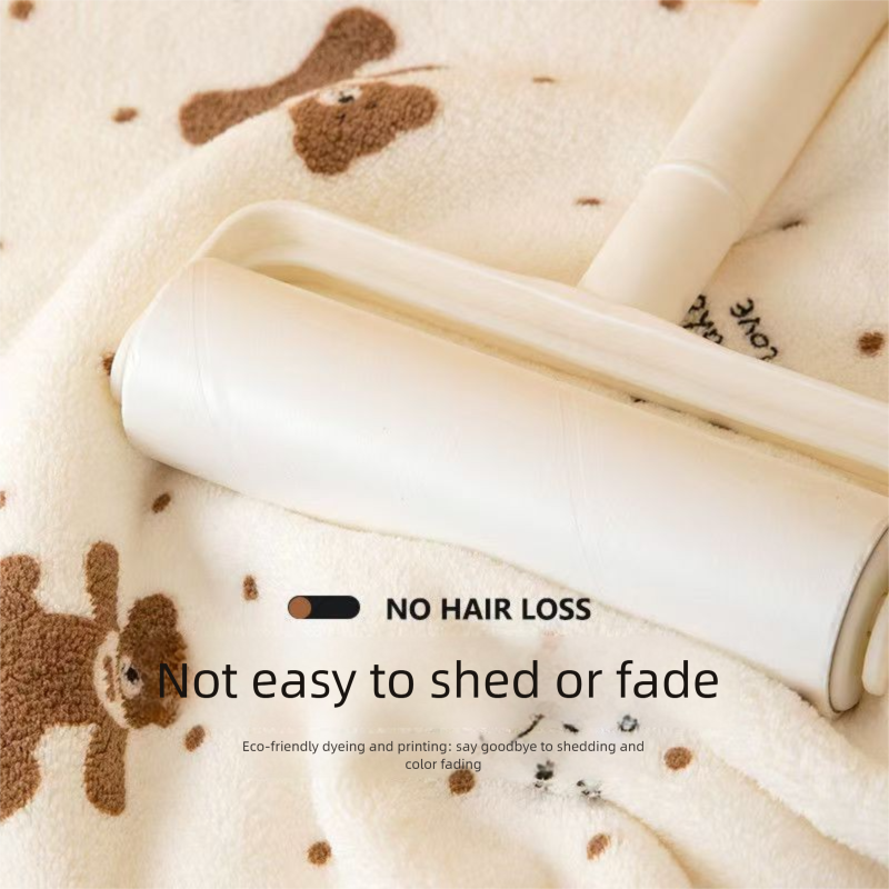 5-Pack Beige Soft Absorbent Face Towels with Bear Pattern Design – Quick-Drying Plush Towel Set for Bath and Daily Use